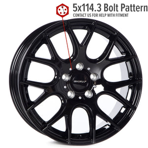 Circuit Performance CP31 Full Gloss Black 5x114.3 | 17x7.5 | +40mm / 5.82
