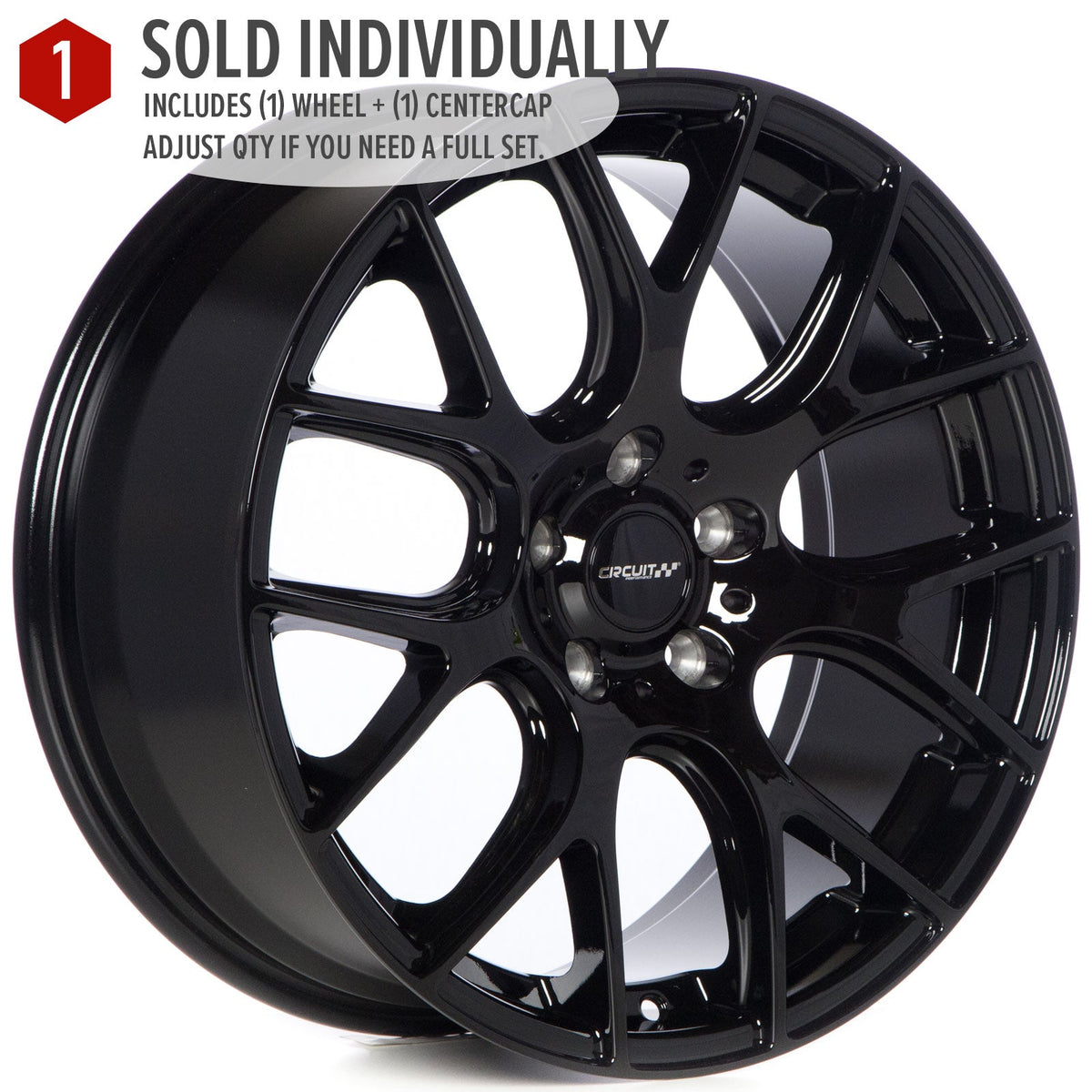 Circuit Performance CP31 Full Gloss Black 5x112 | 18x8 | +40mm / 6.07