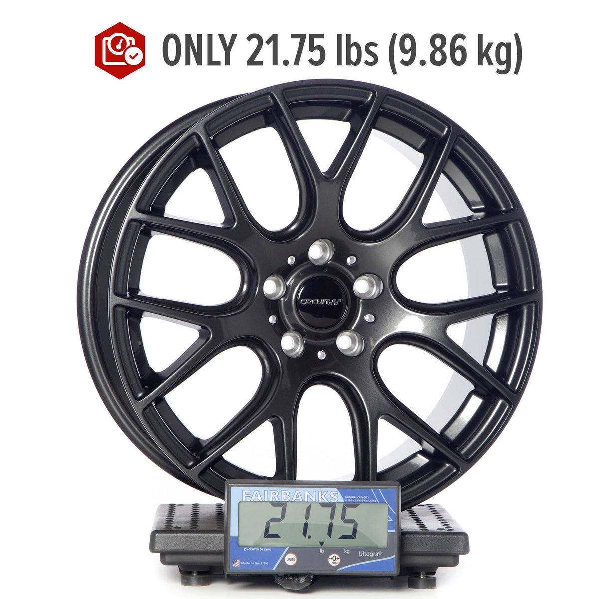 Circuit Performance CP31 Gloss Gunmetal 5x114.3 | 18x8 | +40mm / 6.07