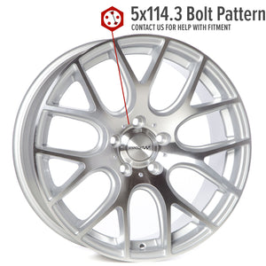 Circuit Performance CP31 Silver/Machined 5x114.3 | 18x8 | +40mm / 6.07