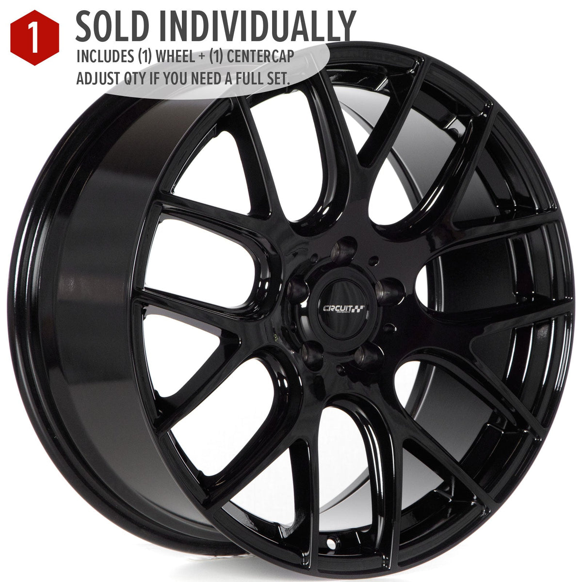 Circuit Performance CP31 Full Gloss Black 5x114.3 | 19x8.5 | +35mm / 6.13