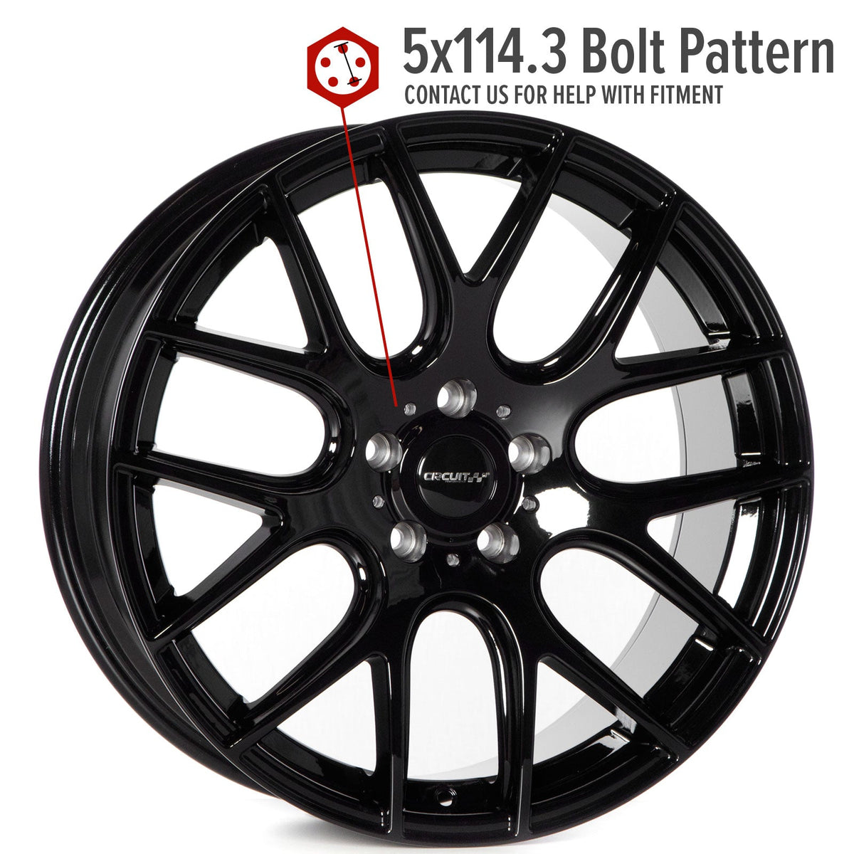 Circuit Performance CP31 Full Gloss Black 5x114.3 | 19x8.5 | +35mm / 6.13