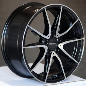 Circuit Performance CP35 Gloss Black/Machined 5x112 | 18x8 | +40mm / 6.07