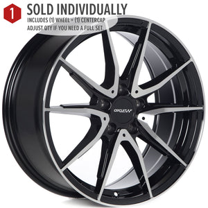 Circuit Performance CP35 Gloss Black/Machined 5x112 | 18x8 | +40mm / 6.07