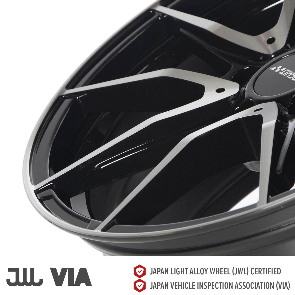 Circuit Performance CP35 Gloss Black/Machined 5x112 | 18x8 | +40mm / 6.07
