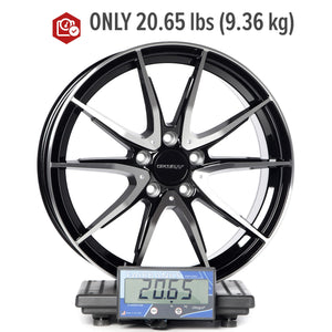 Circuit Performance CP35 Gloss Black/Machined 5x112 | 18x8 | +40mm / 6.07