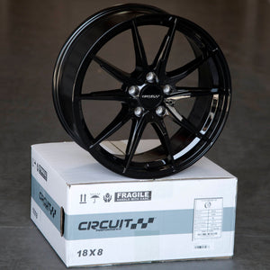 Circuit Performance CP35 Full Gloss Black 5x112 | 18x8 | +40mm / 6.07