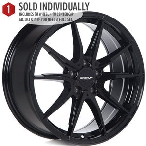 Circuit Performance CP35 Full Gloss Black 5x114.3 | 18x8 | +40mm / 6.07