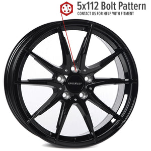 Circuit Performance CP35 Full Gloss Black 5x112 | 18x8 | +40mm / 6.07