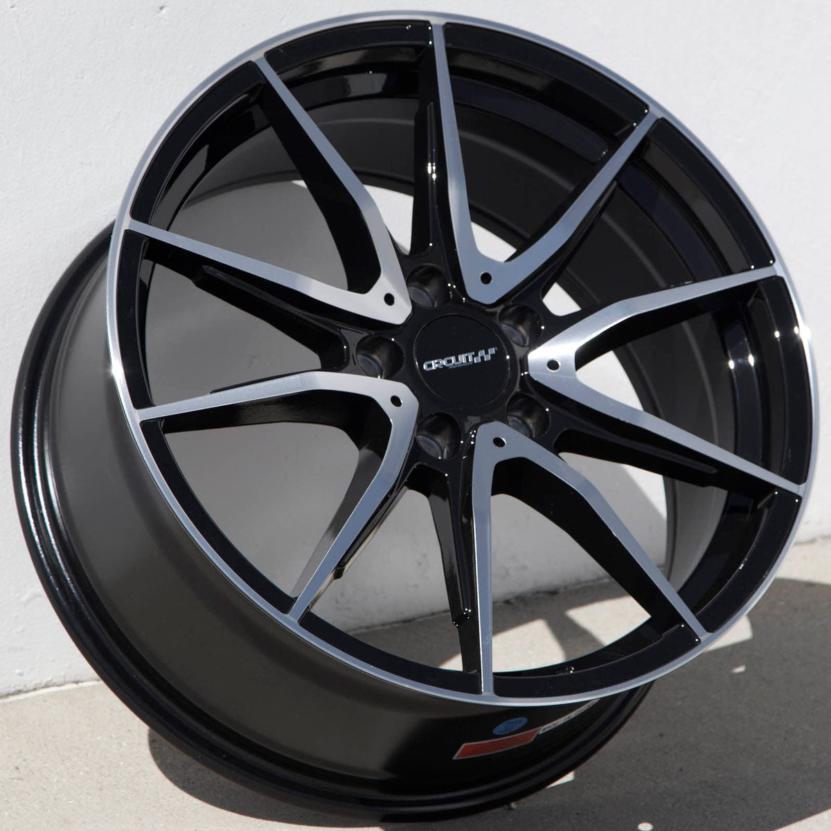 Circuit Performance CP35 Gloss Black/Machined 5x112 | 18x8 | +40mm / 6.07