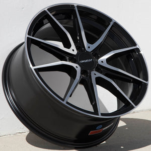 Circuit Performance CP35 Gloss Black/Machined 5x112 | 18x8 | +40mm / 6.07