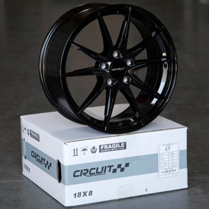 Circuit Performance CP35 Full Gloss Black 5x112 | 18x8 | +40mm / 6.07