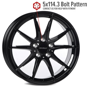 Circuit Performance CP35 Full Gloss Black 5x114.3 | 18x8 | +40mm / 6.07