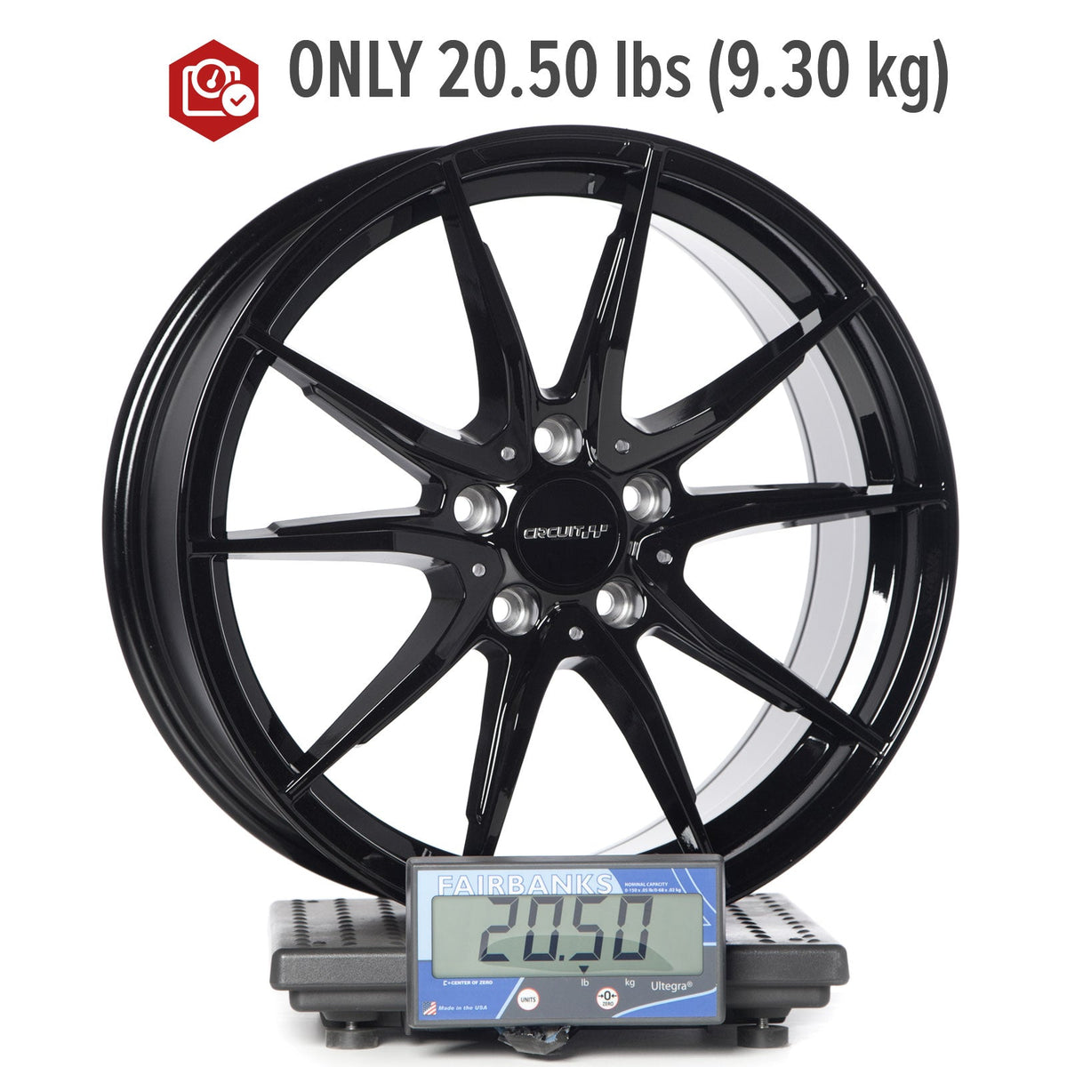 Circuit Performance CP35 Full Gloss Black 5x114.3 | 18x8 | +40mm / 6.07