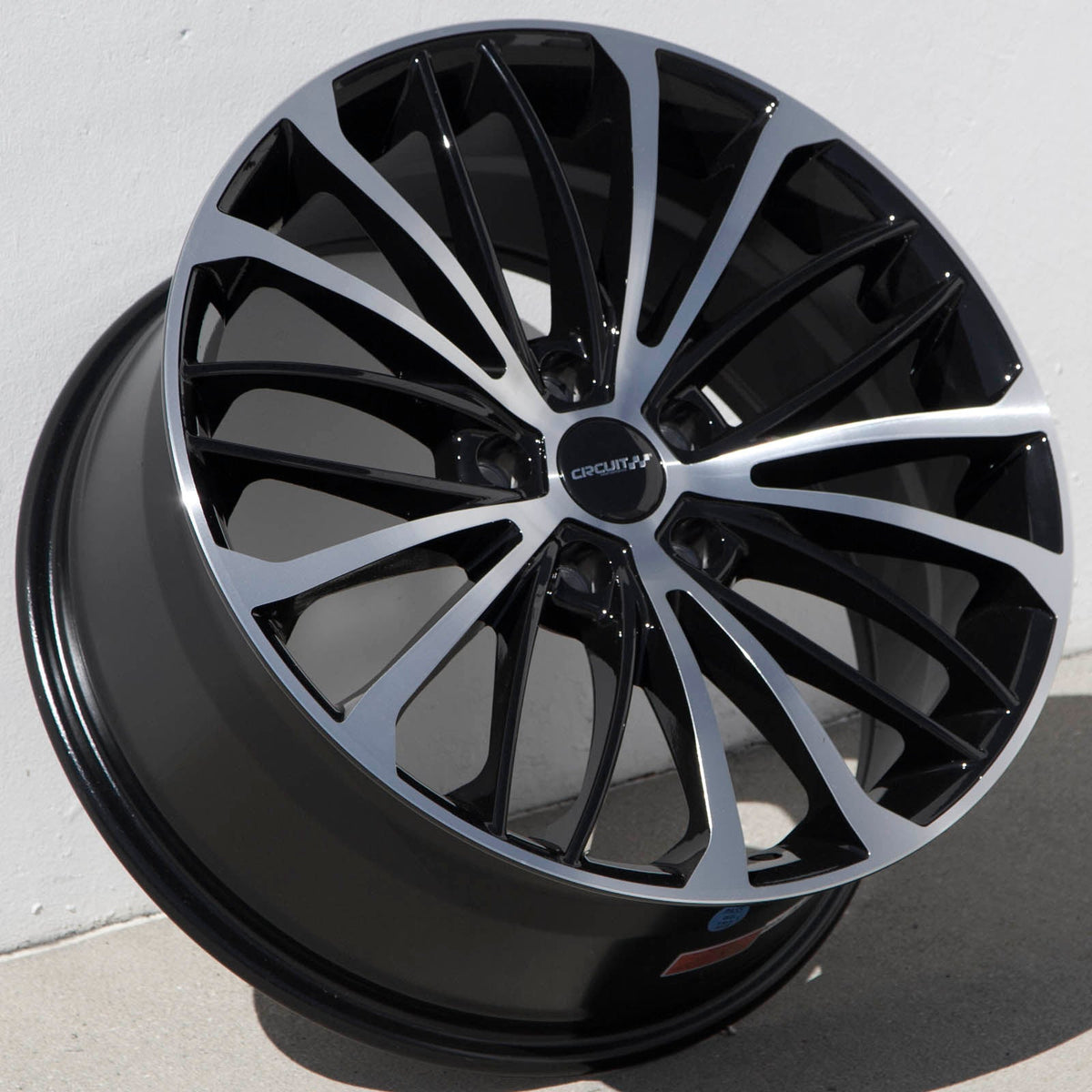 Circuit Performance CP36 Gloss Black/Machined 5x112 | 18x8 | +40mm / 6.07