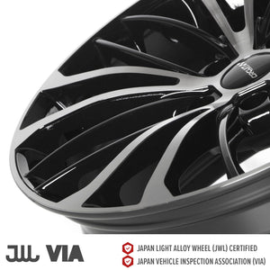 Circuit Performance CP36 Gloss Black/Machined 5x112 | 18x8 | +40mm / 6.07