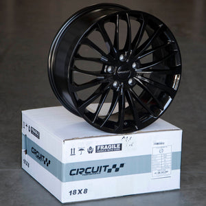 Circuit Performance CP36 Full Gloss Black 5x114.3 | 18x8 | +40mm / 6.07