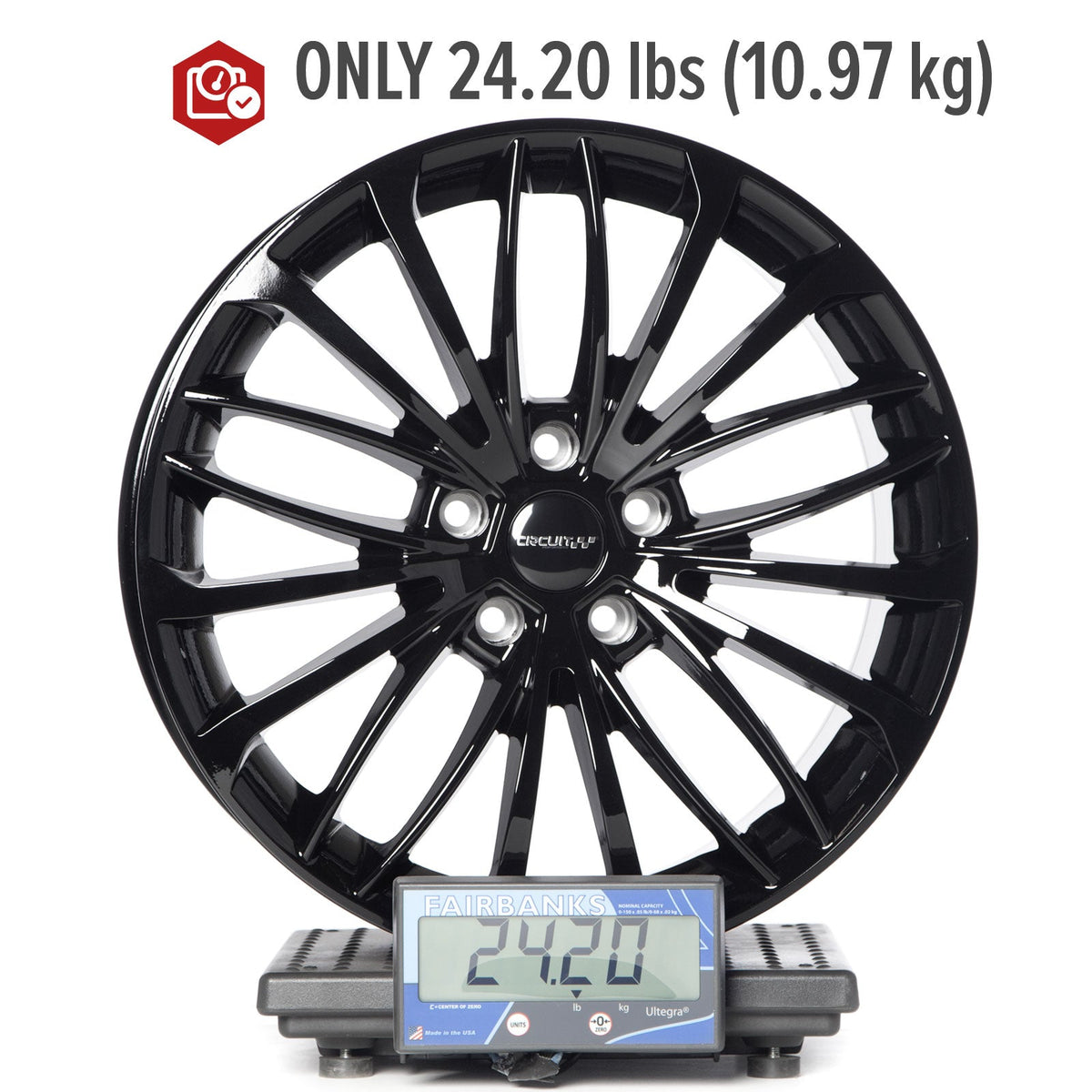 Circuit Performance CP36 Full Gloss Black 5x112 | 18x8 | +40mm / 6.07