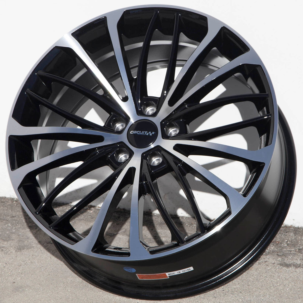 Circuit Performance CP36 Gloss Black/Machined 5x112 | 19x8 | +40mm / 6.07