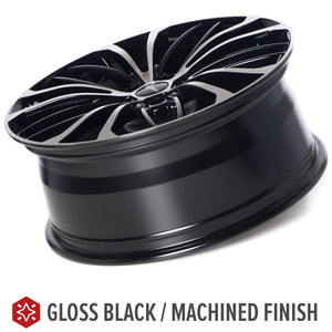 Circuit Performance CP36 Gloss Black/Machined 5x112 | 19x8 | +40mm / 6.07