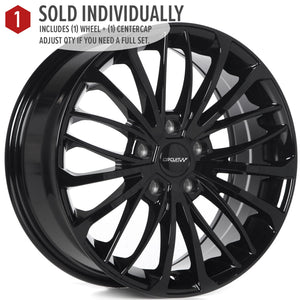 Circuit Performance CP36 Full Gloss Black 5x114.3 | 17x7.5 | +35mm / 5.63