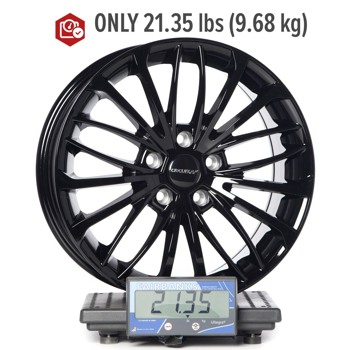 Circuit Performance CP36 Full Gloss Black 5x114.3 | 17x7.5 | +35mm / 5.63