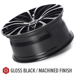 Circuit Performance CP36 Gloss Black/Machined 5x112 | 18x8 | +40mm / 6.07