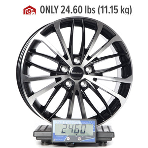 Circuit Performance CP36 Gloss Black/Machined 5x112 | 18x8 | +40mm / 6.07