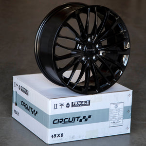 Circuit Performance CP36 Full Gloss Black 5x114.3 | 18x8 | +40mm / 6.07