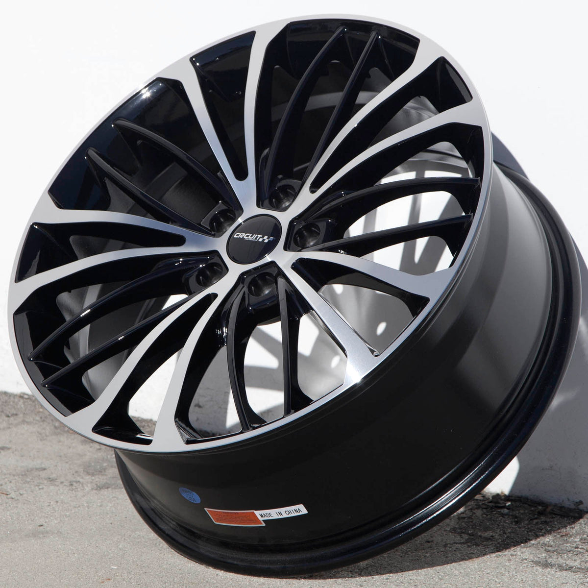 Circuit Performance CP36 Gloss Black/Machined 5x112 | 19x8 | +40mm / 6.07