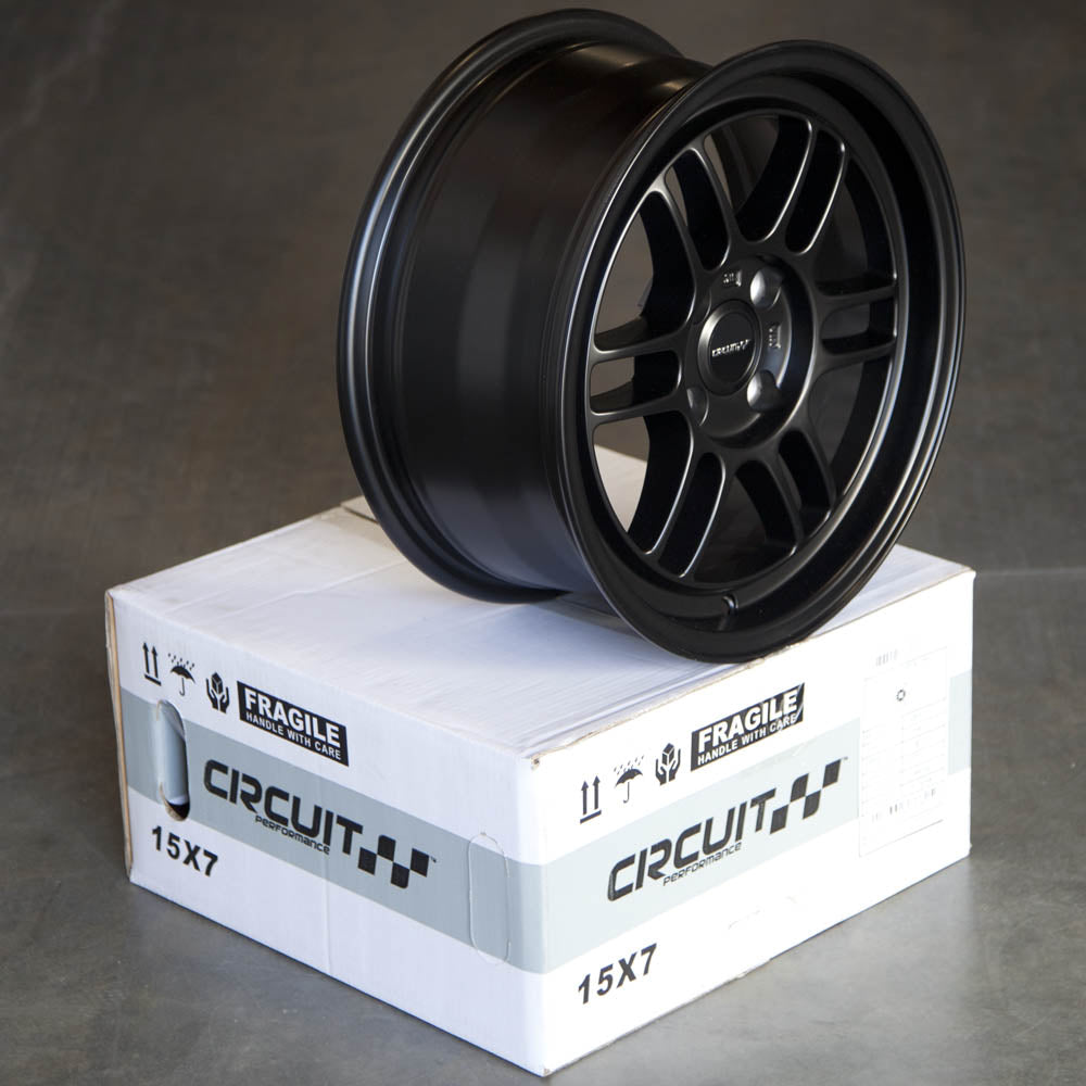 Circuit Performance CP37 Matte Black 4x100 | 15x7 | +28mm / 5.1
