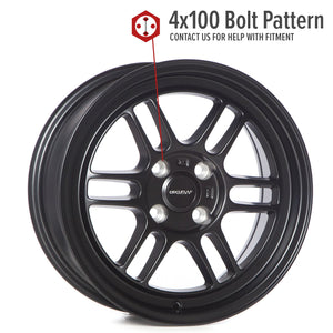Circuit Performance CP37 Matte Black 4x100 | 15x7 | +28mm / 5.1