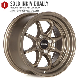 Circuit Performance CP40 Full Matte Bronze 4x100 | 15x8 | +25mm / 5.48