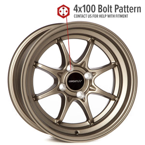 Circuit Performance CP40 Full Matte Bronze 4x100 | 15x8 | +25mm / 5.48