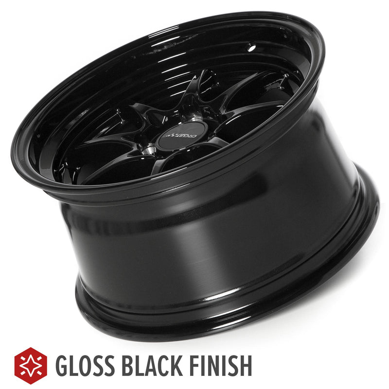 Circuit Performance CP40 Full Gloss Black 4x100 | 15x8 | +25mm / 5.48