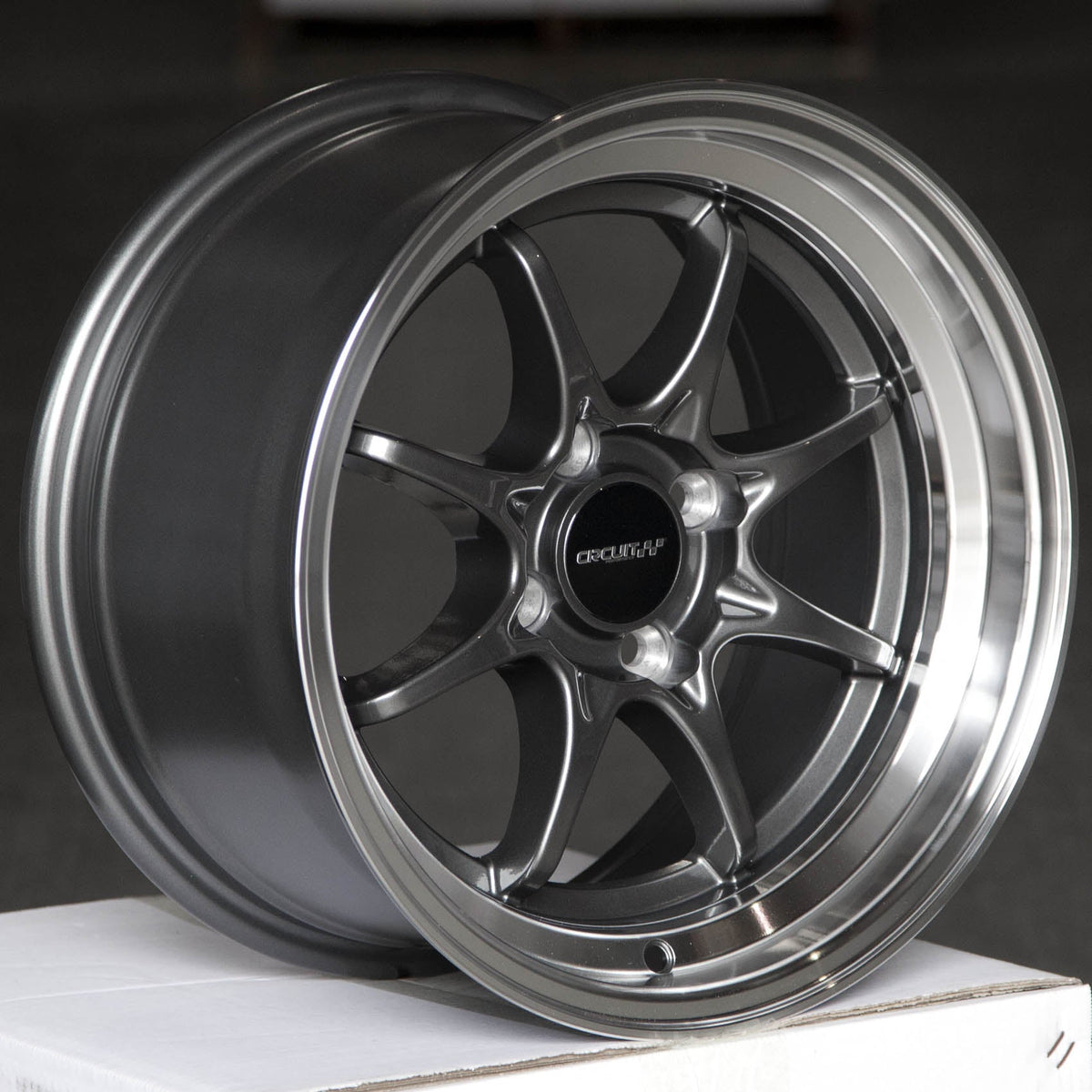 Circuit Performance CP40 Gloss Gunmetal 4x100 | 15x8 | +25mm / 5.48