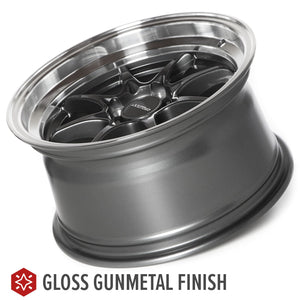 Circuit Performance CP40 Gloss Gunmetal 4x100 | 15x8 | +25mm / 5.48