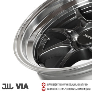 Circuit Performance CP40 Gloss Gunmetal 4x100 | 15x8 | +25mm / 5.48