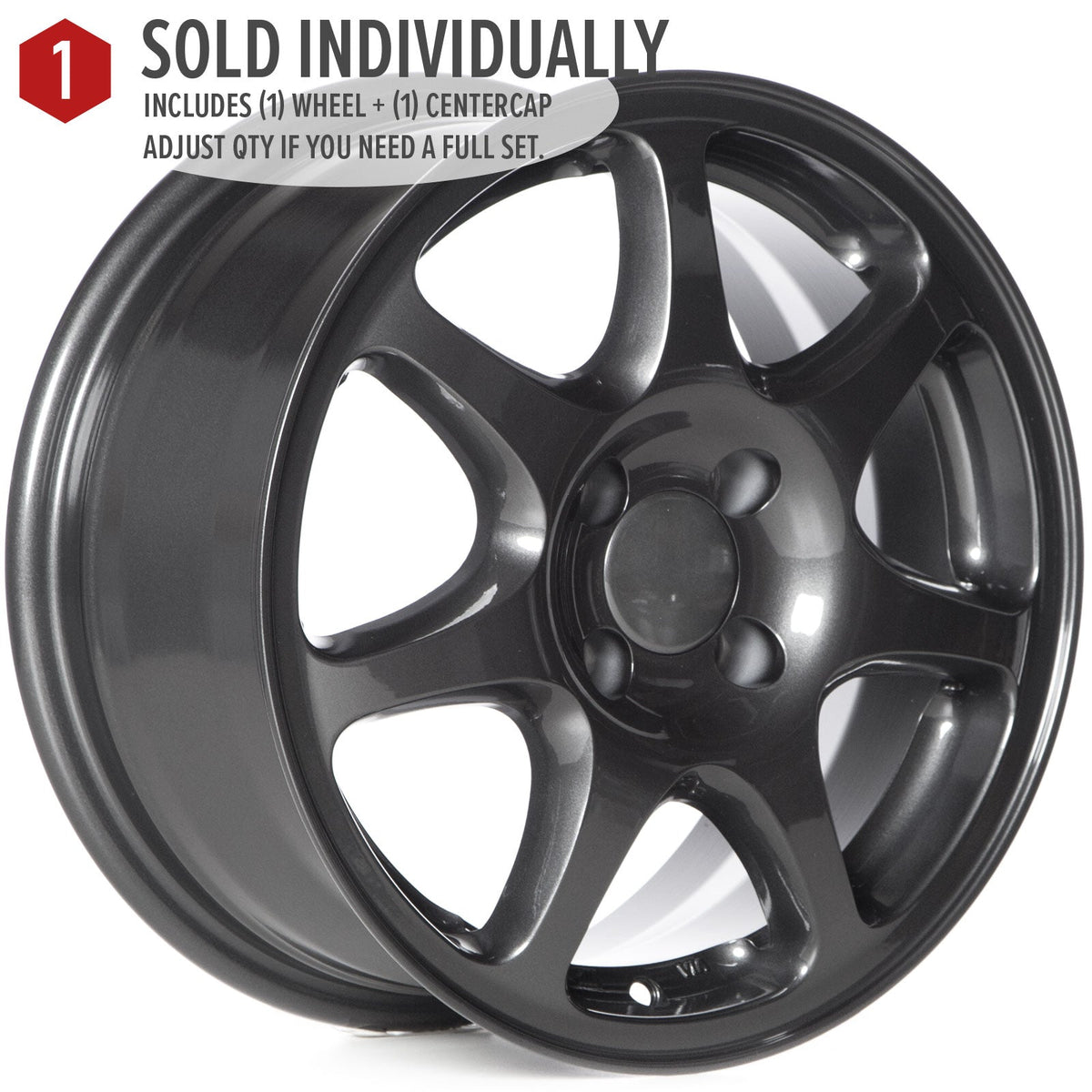 Circuit Performance CP42 Gloss Gunmetal 4x100 | 15x7 | +35mm / 5.38