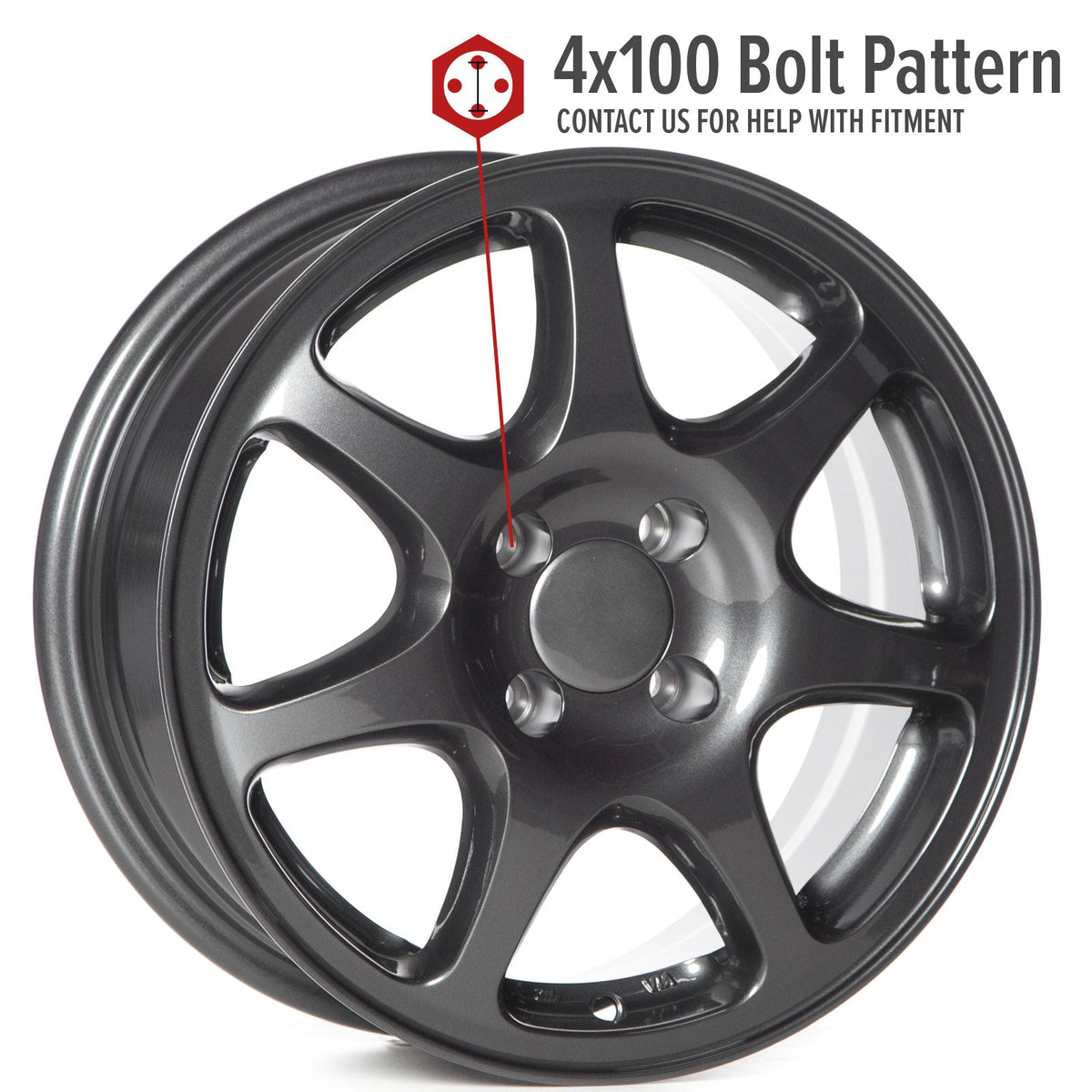 Circuit Performance CP42 Gloss Gunmetal 4x100 | 15x7 | +35mm / 5.38