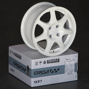Circuit Performance CP42 Gloss White 5x114.3 | 15x7 | +35mm / 5.38