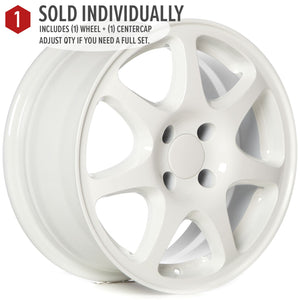 Circuit Performance CP42 Gloss White 5x114.3 | 15x7 | +35mm / 5.38
