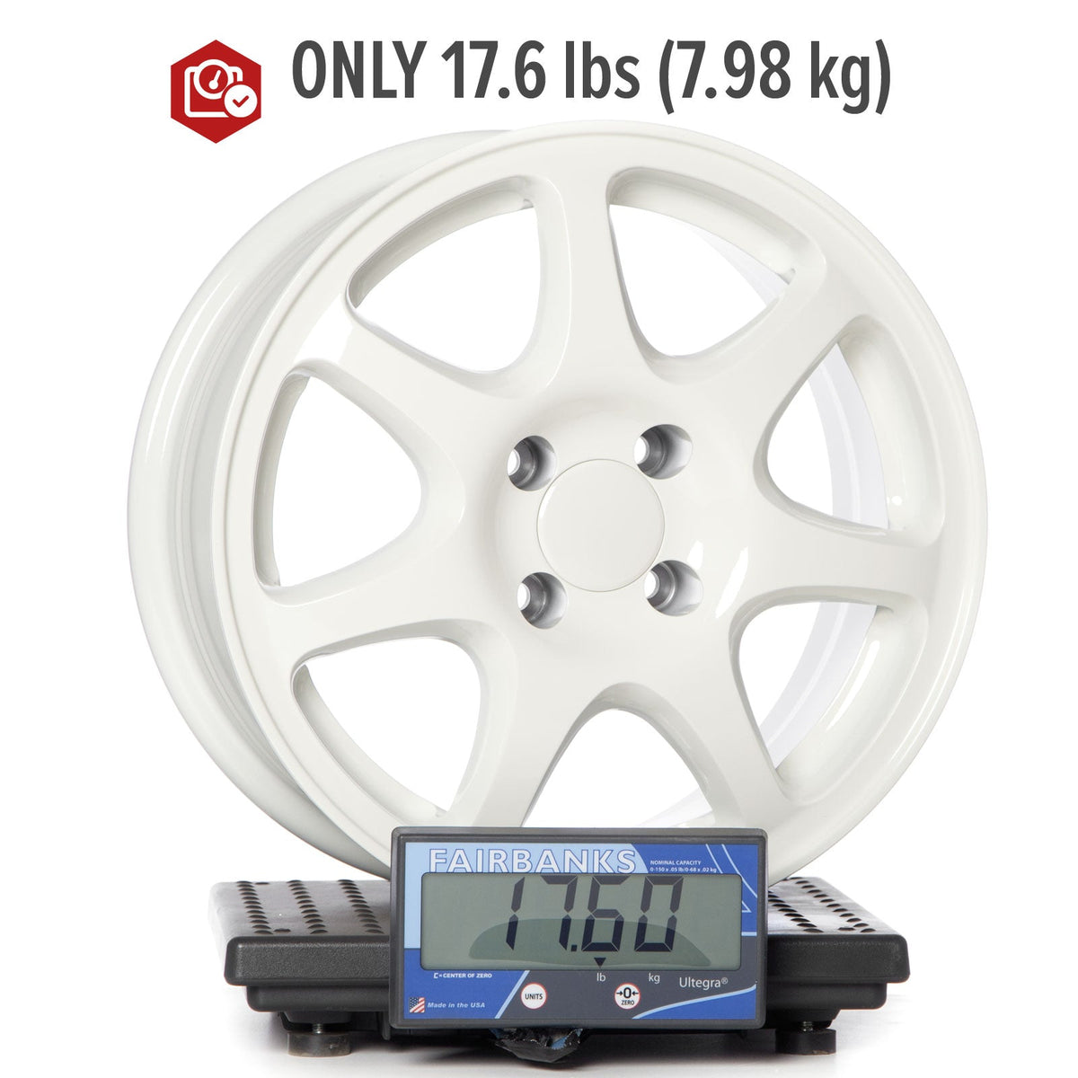 Circuit Performance CP42 Gloss White 5x114.3 | 15x7 | +35mm / 5.38