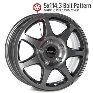 Circuit Performance CP42 Gloss Gunmetal 5x114.3 | 15x7 | +35mm / 5.38