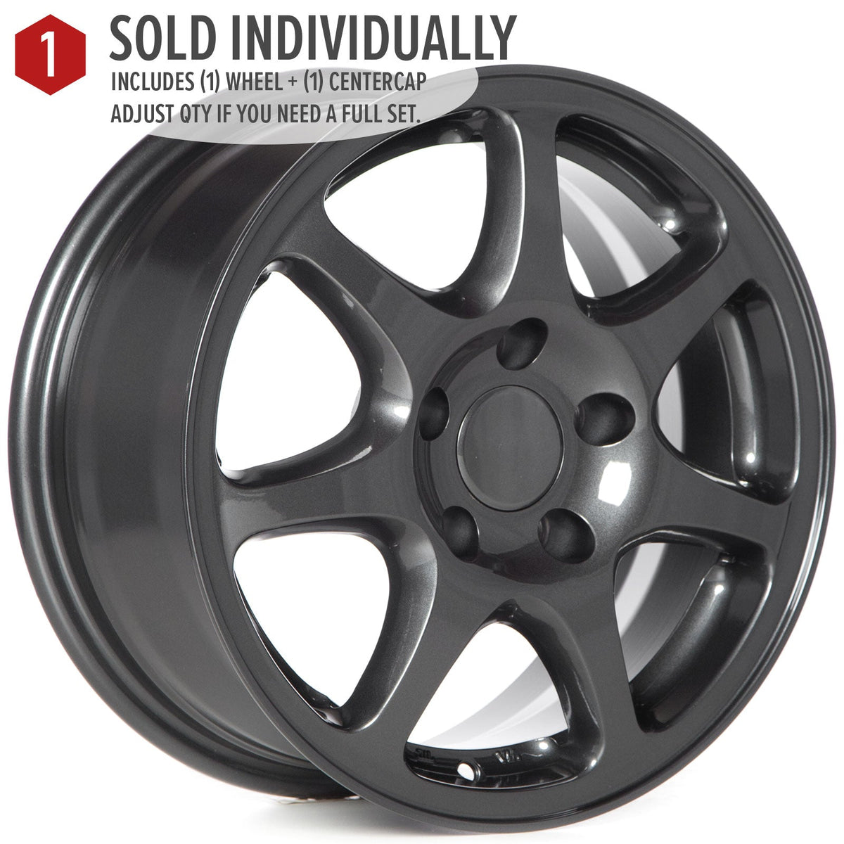 Circuit Performance CP42 Gloss Gunmetal 5x114.3 | 15x7 | +35mm / 5.38