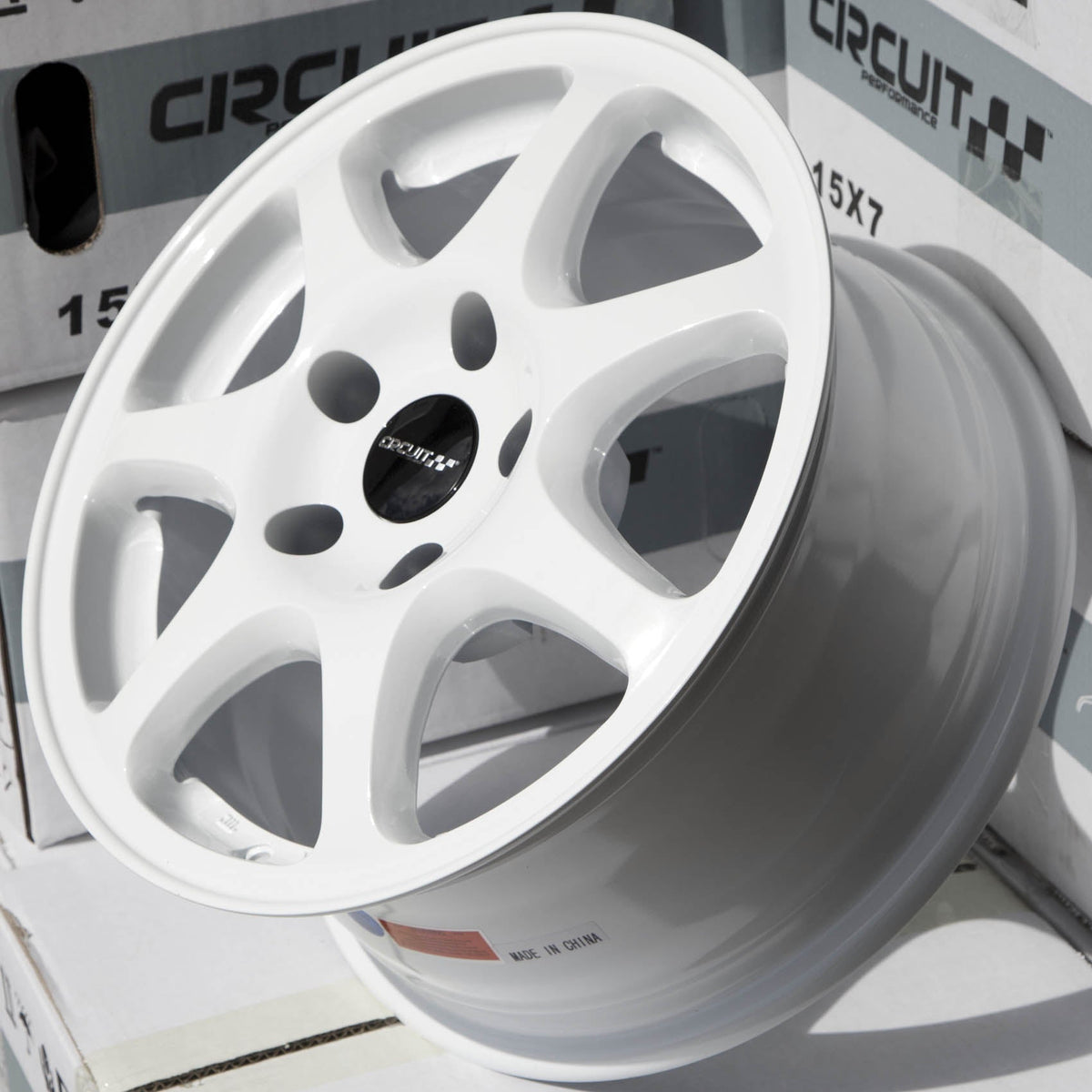 Circuit Performance CP42 Gloss White 5x114.3 | 15x7 | +35mm / 5.38