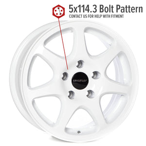 Circuit Performance CP42 Gloss White 5x114.3 | 15x7 | +35mm / 5.38
