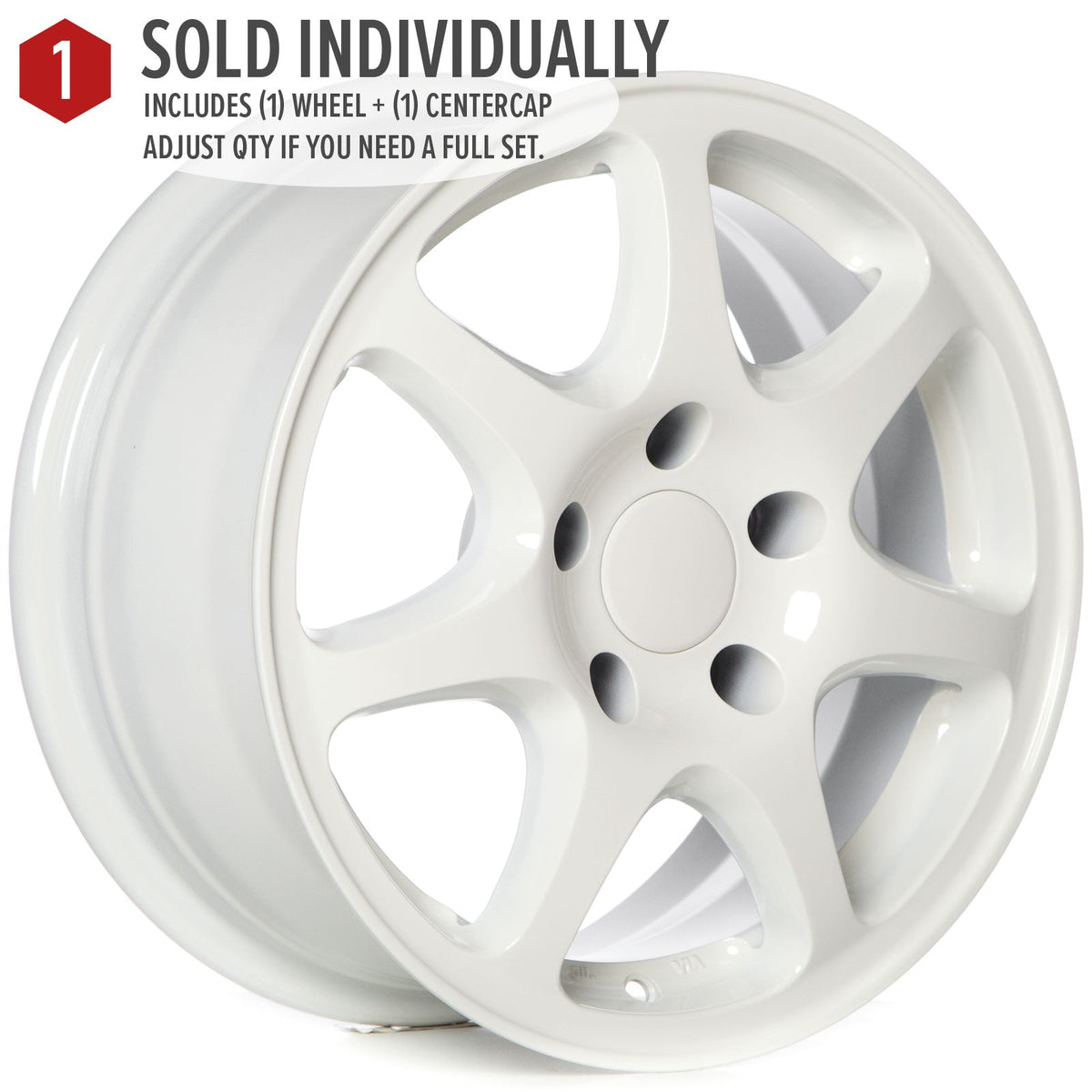 Circuit Performance CP42 Gloss White 5x114.3 | 15x7 | +35mm / 5.38
