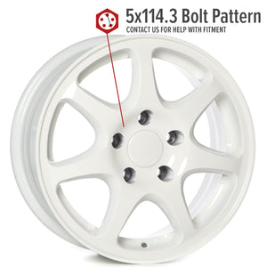 Circuit Performance CP42 Gloss White 5x114.3 | 15x7 | +35mm / 5.38