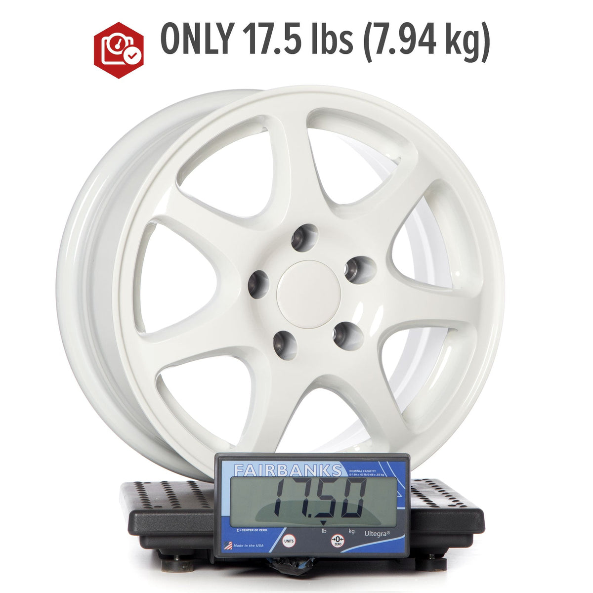 Circuit Performance CP42 Gloss White 5x114.3 | 15x7 | +35mm / 5.38